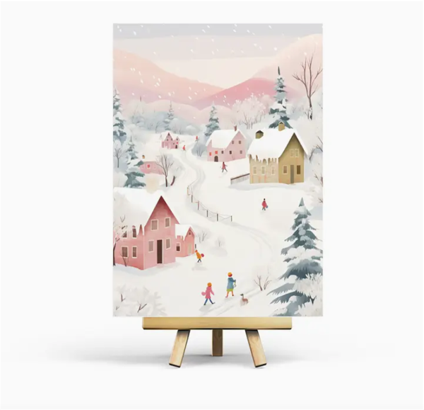 Product image of  Penpaling Paula - Pink Winter, kortti, A6