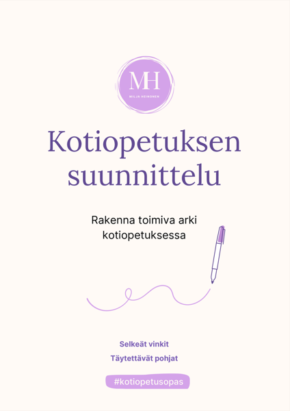 Product image of  Kotiopetuksen suunnittelu -opas