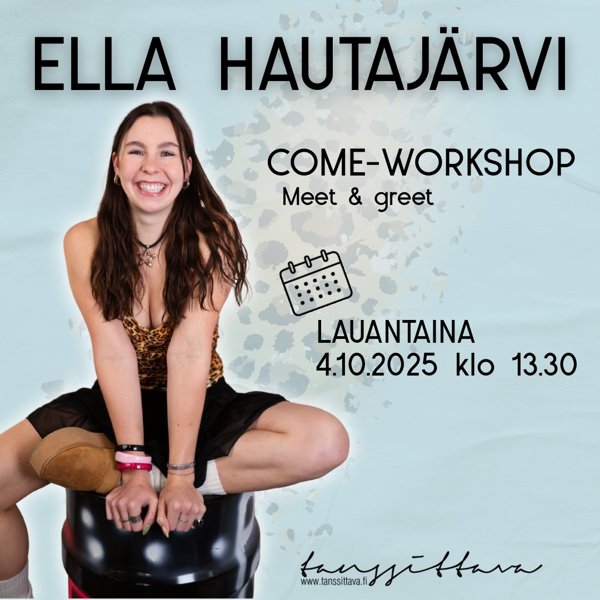 Product image of  Ella Hautajärven come-workshop + meet & greet