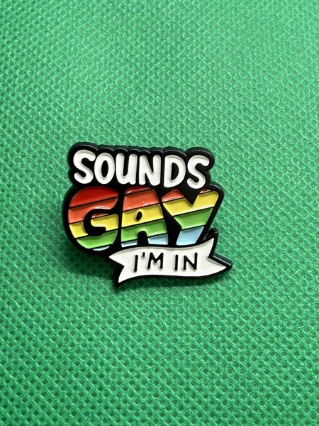 Product image of đ âSounds Gay, Iâm Inâ -pinssi