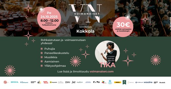 Product image of  VoimaNaiset -seminaari Kokkola 24.10.2025