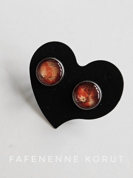 Product image of  Punainen Art nappikorvakoru