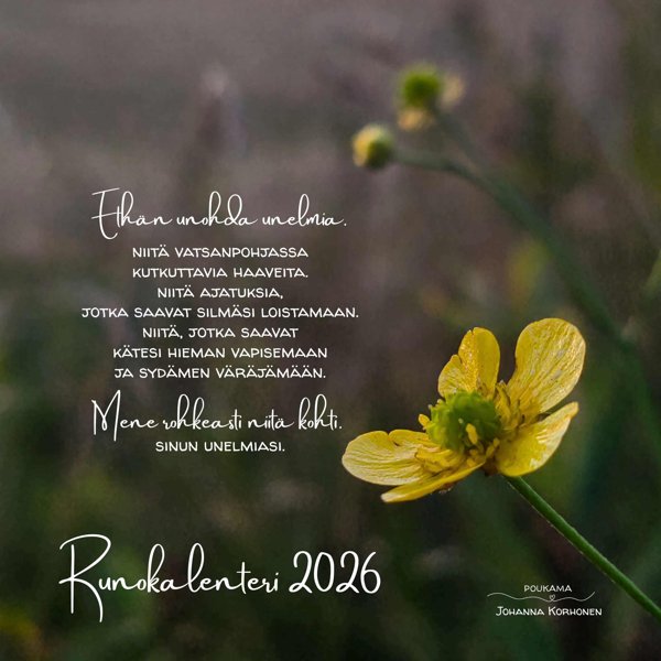 Product image of  ENNAKKOMYYNTI Poukaman Runokalenteri 2026 (POSTITUS)