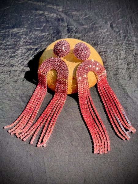 Product image of  KORVAKORUT, rusty red rhinestones