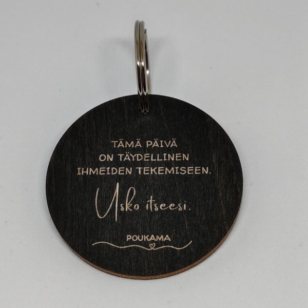 Product image of  Avaimenperä - Usko itseesi (musta)