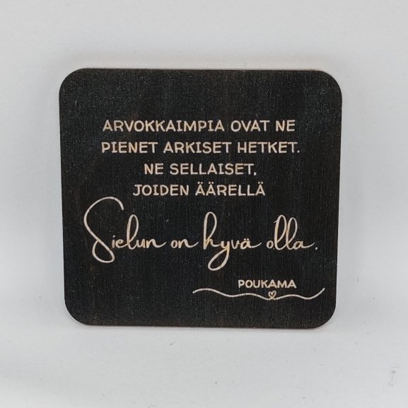 Product image of  Runomagneetti - Sielun on hyvä olla (musta)