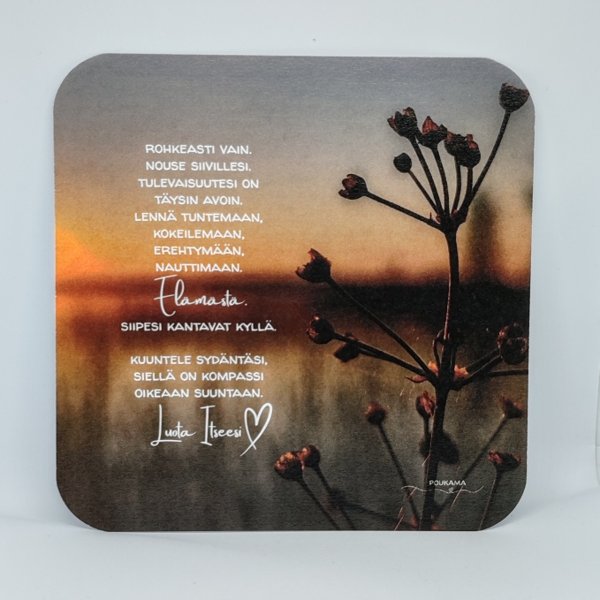 Product image of  Runokortti - Rohkeasti vain (sydän)
