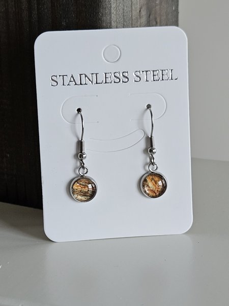 Product image of  Lasinappi koukulla oranssinsävyinen