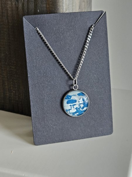 Product image of  Lasikapussi kaulakoru turkoosi