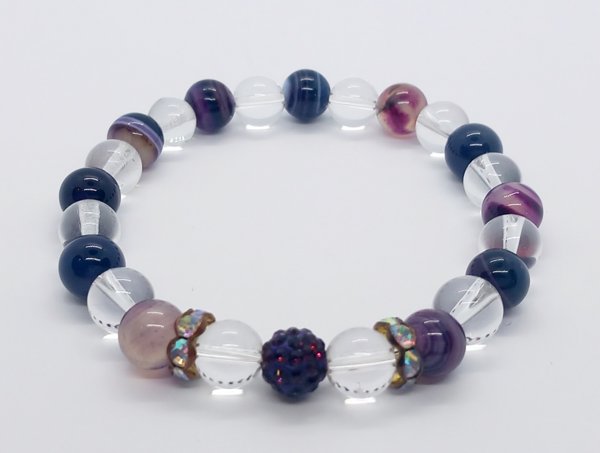 Product image of  Chevron ametisti rannekoru, 16-17cm
