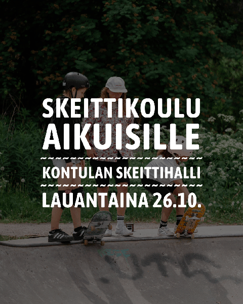 Product image of  Skeittikoulu aikuisille / Street skeittaus 26.10.
