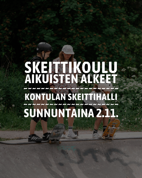 Product image of  Skeittikoulu aikuisille - ALKEET Kontula 2.11.