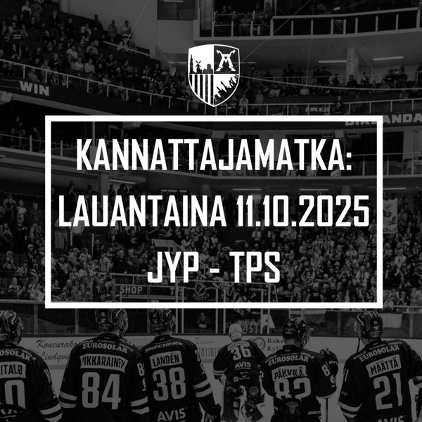 Product image of  Kannattajamatka: JYP- TPS 11.10.2025 (pelkät matkat)