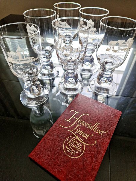 Product image of  Oiva Toikka – Linna-sarja, 6 kpl keräilykristallilaseja