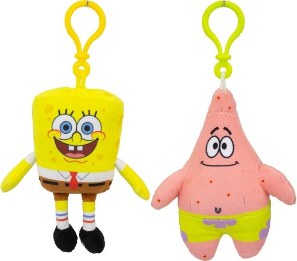 Product image of  Spongebob Plush Bagclip 2 assorted 12cm /144  1