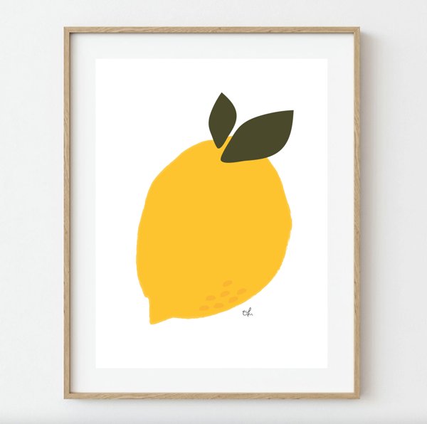 Product image of  Pilkkuraita - Sitruuna, printti, A4