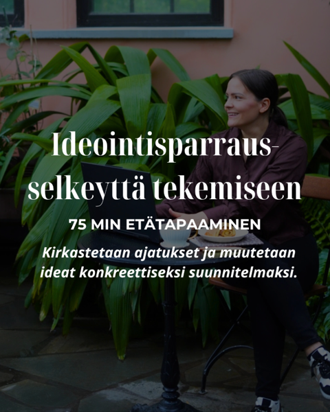 Product image of  Ideointisparraus-selkeyttä tekemiseen (75 min) (299 € + alv.)