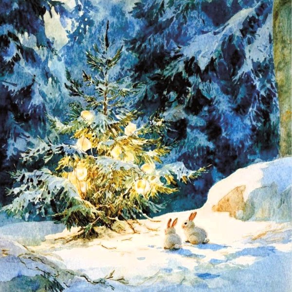 Product image of  50 kpl - Metsän joulu - omalla tekstillä ja logolla