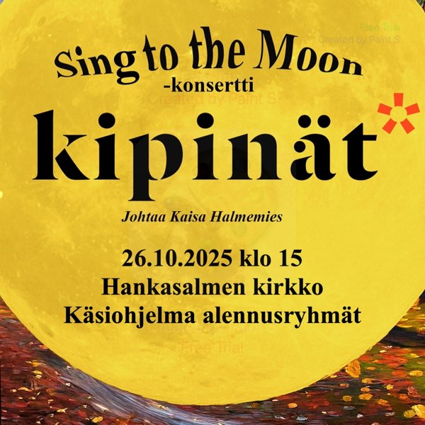 Product image of Sing to the Moon 26.10.2025 klo 15, käsiohjelma alennusryhmät