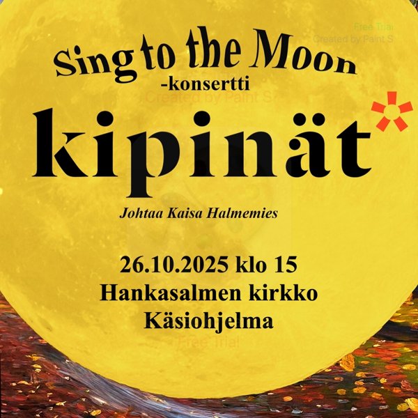 Product image of  Sing to the Moon 26.10.2025 klo 15, käsiohjelma