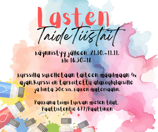Product image of  Lasten taidetiistai 21.10-11.11.25