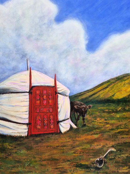 Product image of  Vieras (2025), akryylimaalaus