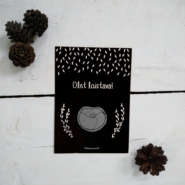 Product image of  Olet loistava! -kortit "kukka"