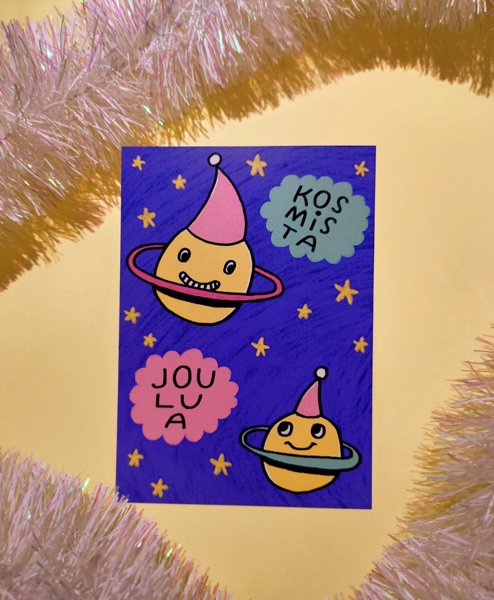 Product image of  Kosmista joulua -joulukortti
