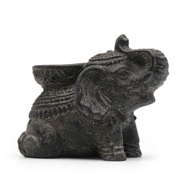 Product image of  Elefantti suitsukke -ja kynttiläteline (musta antiikki )