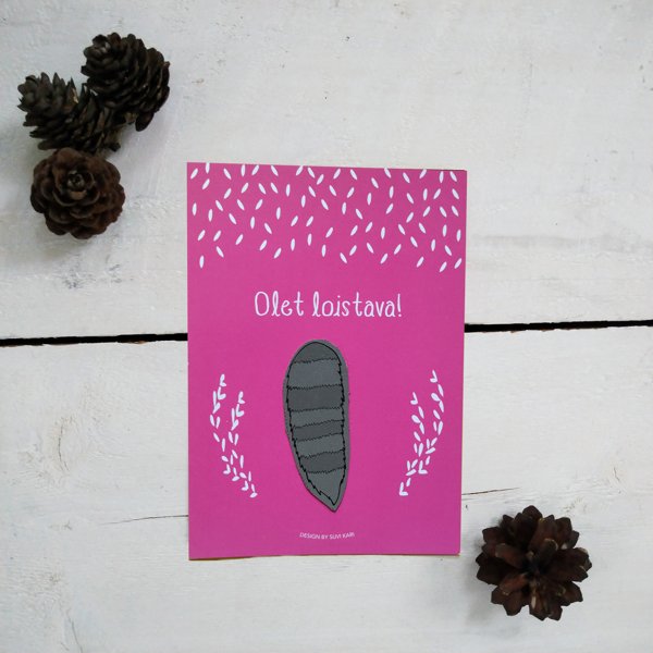 Product image of  Olet loistava! -kortit "häntä- pinkki"
