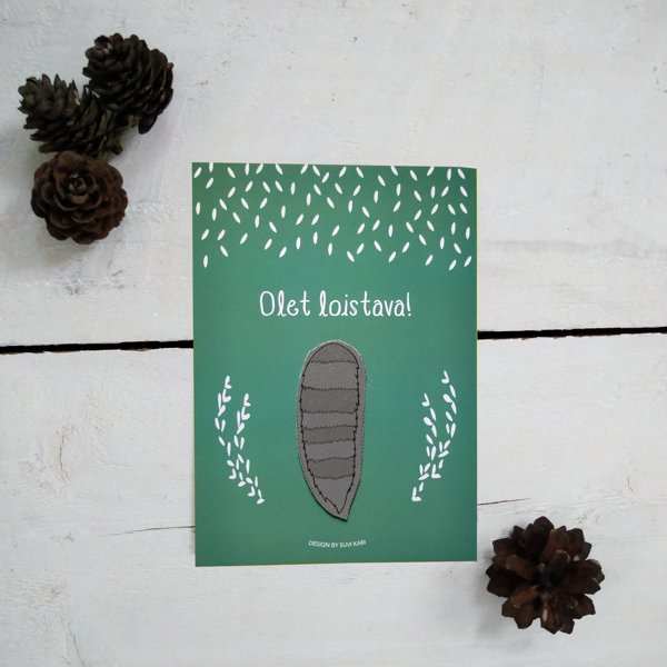 Product image of  Olet loistava! -kortit "häntä- vihreä"