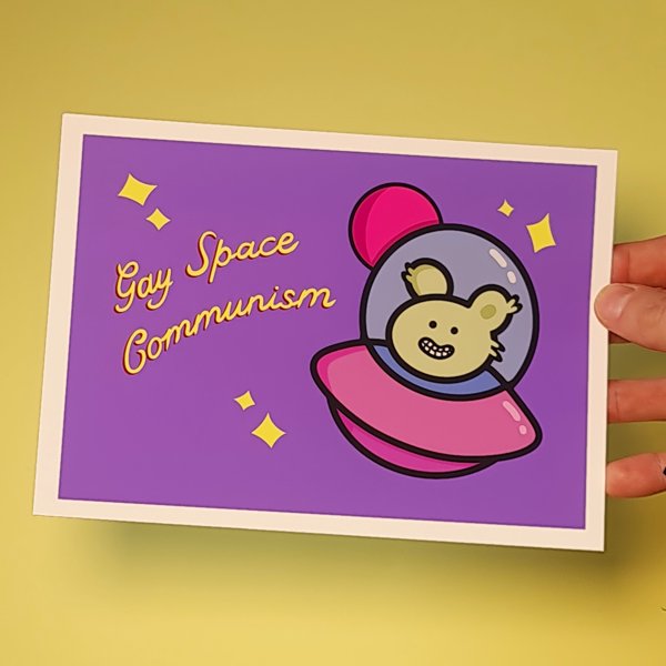Product image of  Gay Space Communism -julisteprintti A5 200gsm