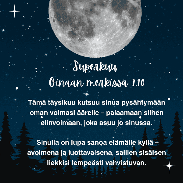 Product image of  Ryhmäenergiahoito: Superkuu Oinaan merkissä 7.10