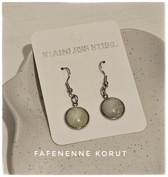Product image of  Lasinappi koukulla vihertävänharmaa