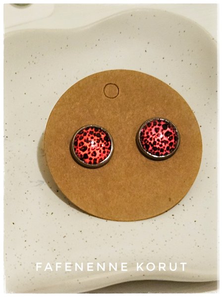 Product image of Pinkki leopardi nappikorvakoru