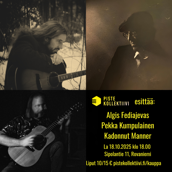 Product image of  PERUSLIPPU Piste Kollektiivi esittää: la 18.10. klo 18