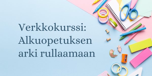 Product image of  Alkuopetuksen arki rullaamaan -verkkokurssi