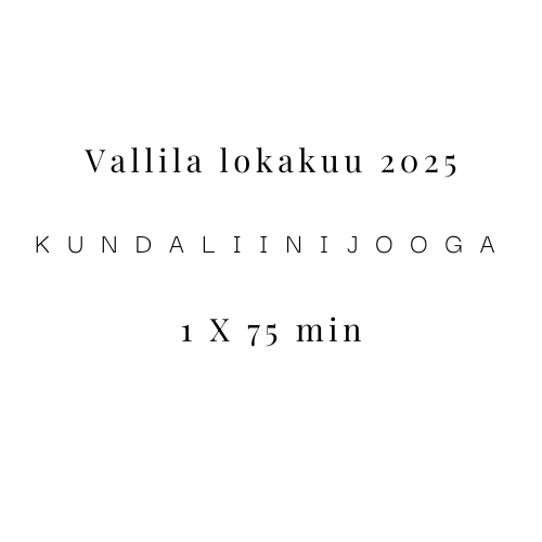 Product image of  Vallila lokakuun 2025 kundaliinijooga 1 x 75 min