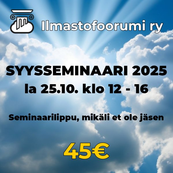 Product image of  Syysseminaari 2025, mikäli et ole jäsen