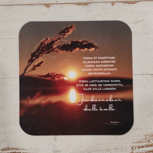 Product image of  Runokortti - Juuri oikeaan aikaan (auringonlasku)