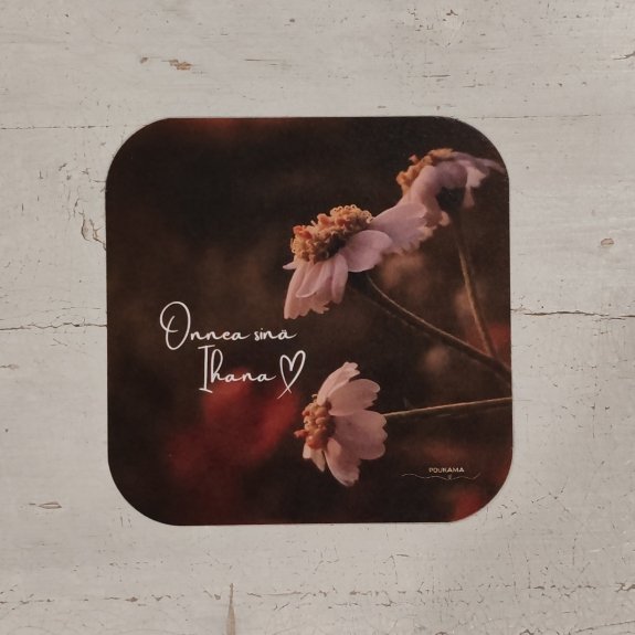 Product image of  Runokortti 10x10 cm - Onnea sinä ihana