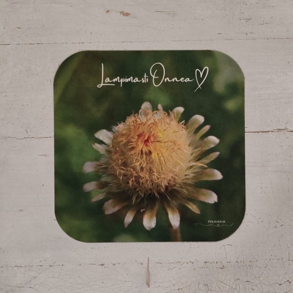Product image of  Runokortti 10x10 cm - Lämpimästi onnea