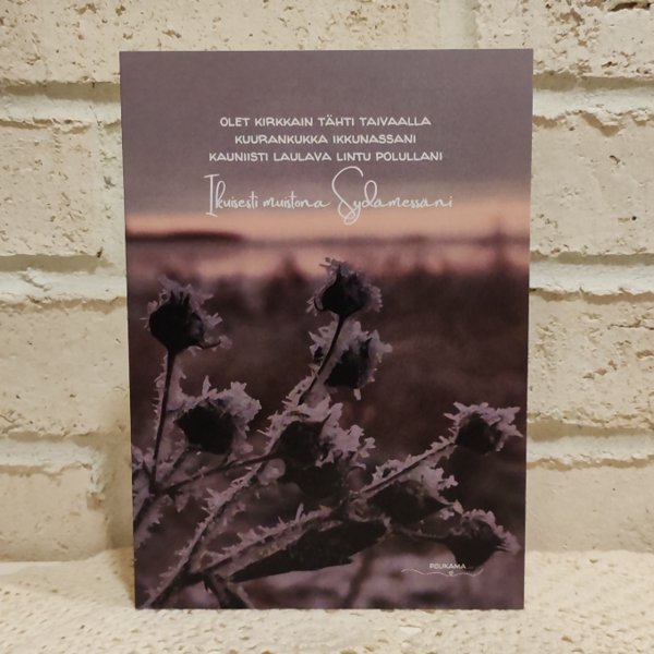 Product image of Poukaman Adressi A5- Ikuisesti muistona sydämessäni