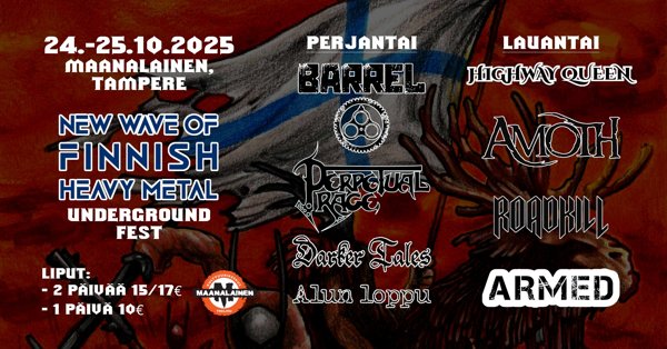 Product image of Ennakkolippu: NWOFHM Underground Fest 2 PÄIVÄN RANNEKE