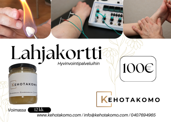 Product image of  Lahjakortti 100€ + Hunaja