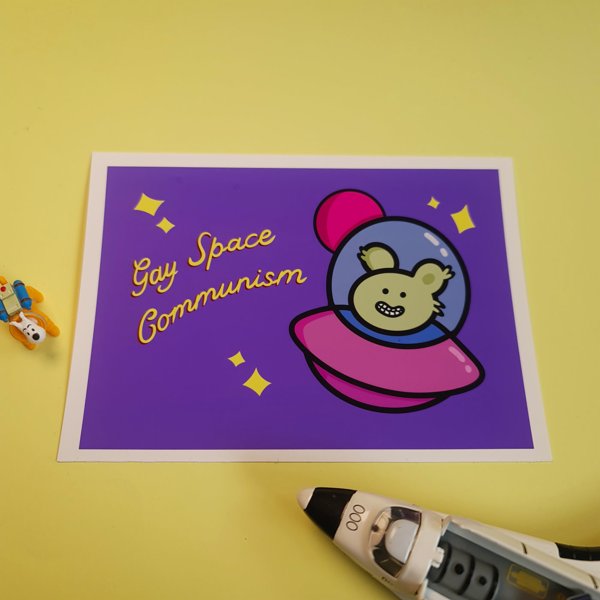 Product image of  Gay Space Communism -julisteprintti A5 200gsm