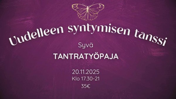 Product image of  Syvä tantrinen työpaja - Uudelleen syntymisen tanssi