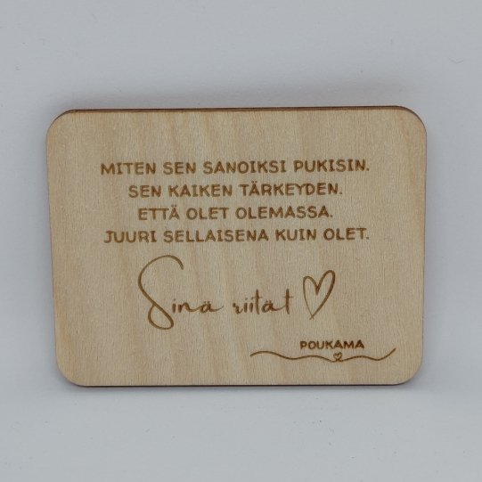 Product image of  Runomagneetti - Sinä riität
