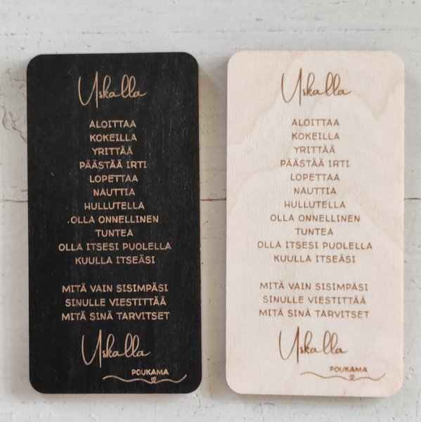 Product image of  Runomagneetti - Uskalla (musta)