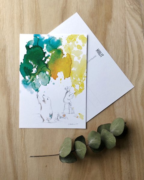 Product image of  HIILIT maalaa postikortti